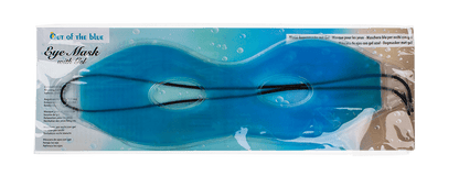 Blue eye mask with gel, ca. 24 cm,