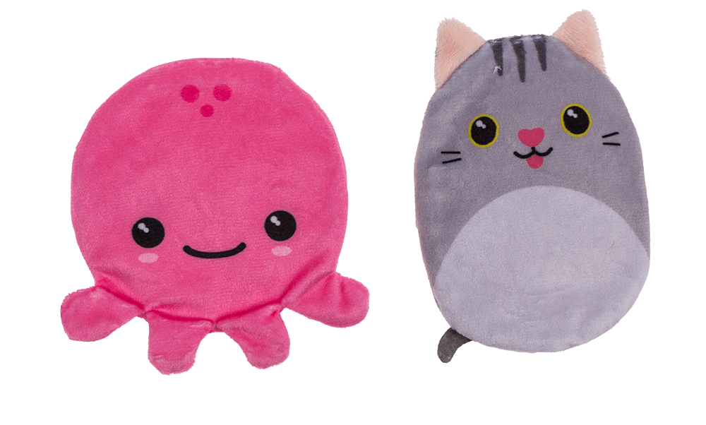 Hand warmer with plush cover,