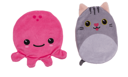 Hand warmer with plush cover,