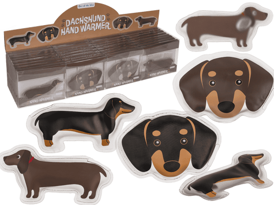 Hand warmer, Dachshund, 13 x 6 cm,