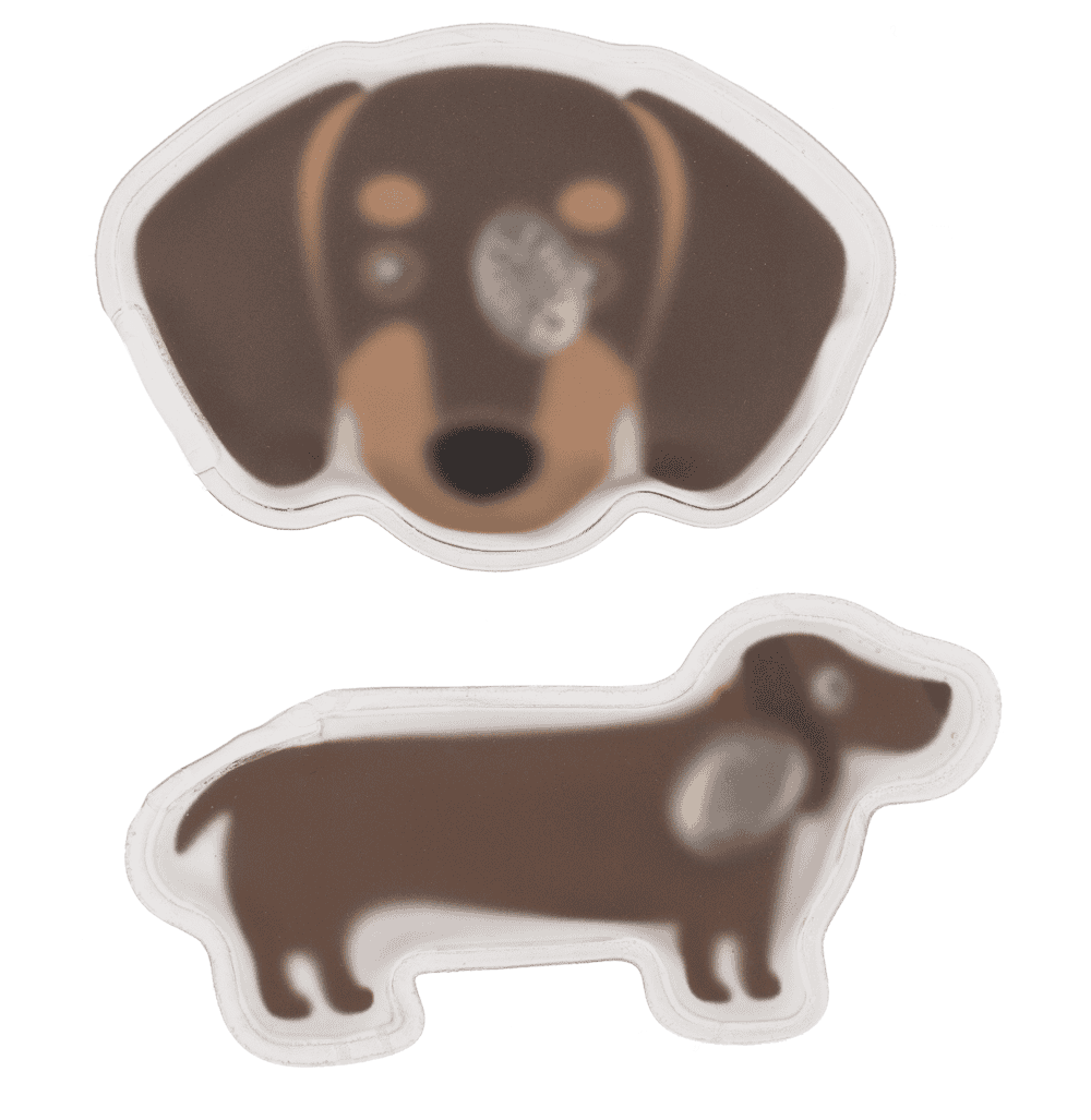 Hand warmer, Dachshund, 13 x 6 cm,