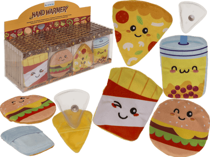 Hand warmer, Fast Food, with plush cover,