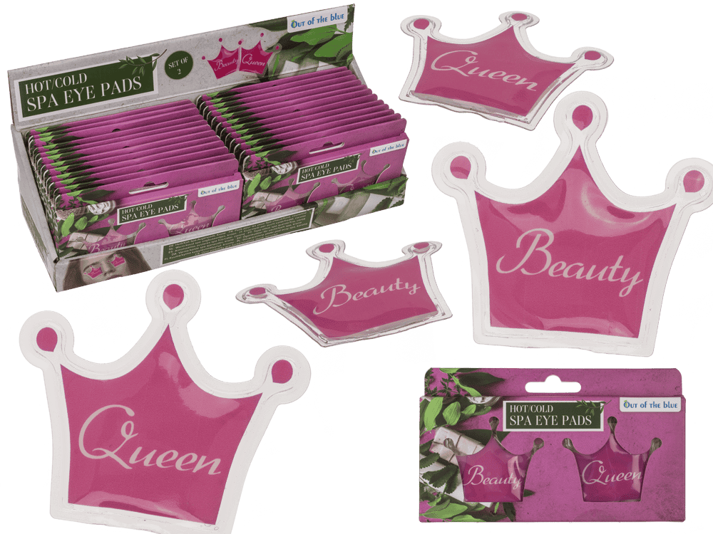 Hot/Cold Spa Eye Pads, in crown shape,