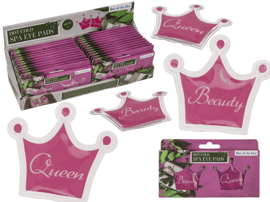 Hot/Cold Spa Eye Pads, in crown shape,