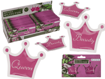 Hot/Cold Spa Eye Pads, in crown shape,