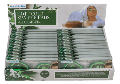 Hot/Cold Spa Eye Pads, in cucumber design,