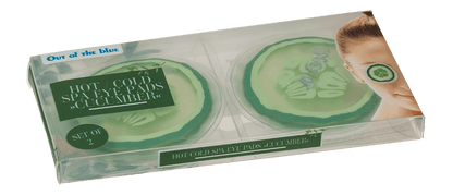 Hot/Cold Spa Eye Pads, in cucumber design,