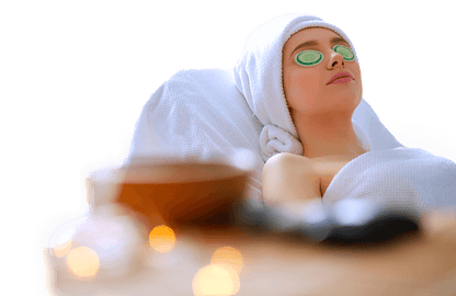 Hot/Cold Spa Eye Pads, in cucumber design,