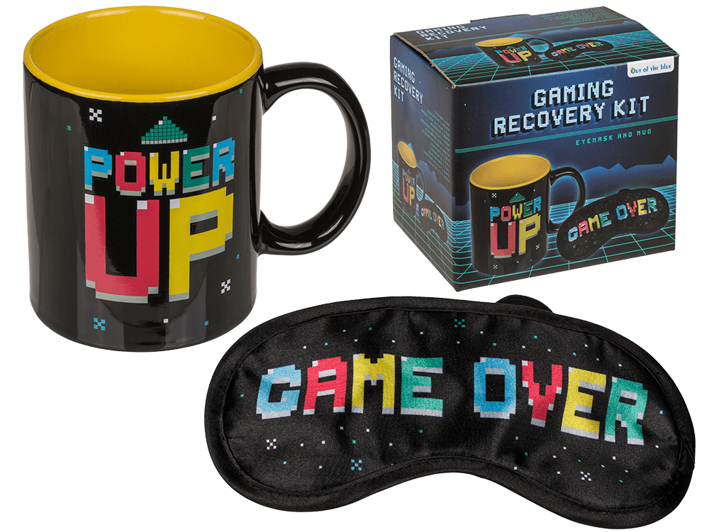 Gaming recovery kit, eye mask & cup,