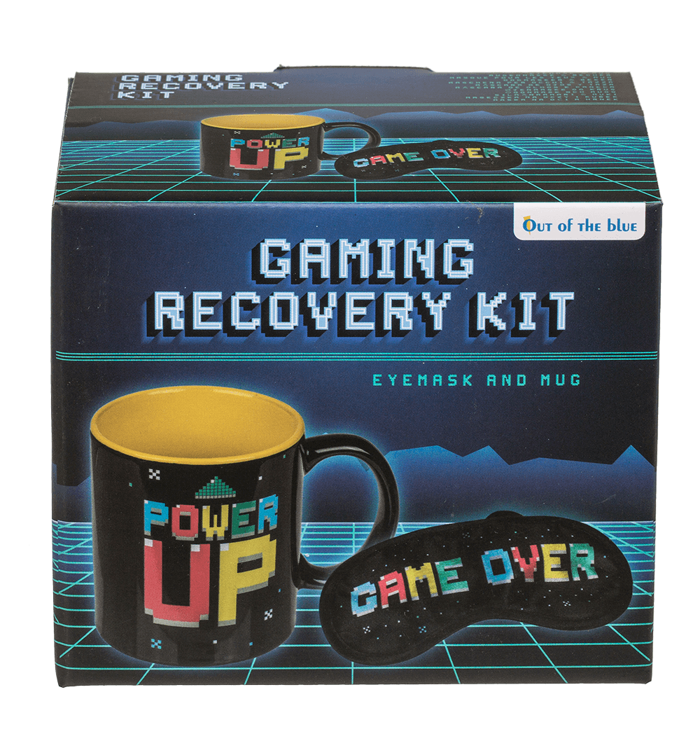 Gaming recovery kit, eye mask & cup,