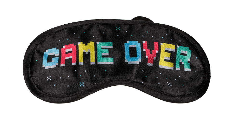 Gaming recovery kit, eye mask & cup,