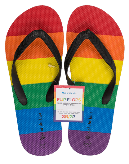 Flip Flops, Rainbow, Pride, Size 36/37