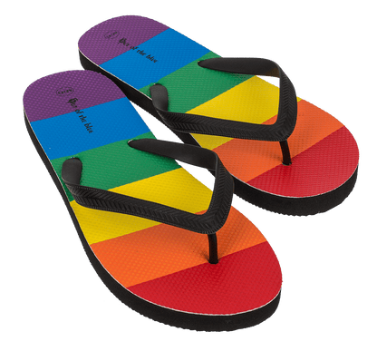 Flip Flops, Rainbow, Pride, Size 36/37