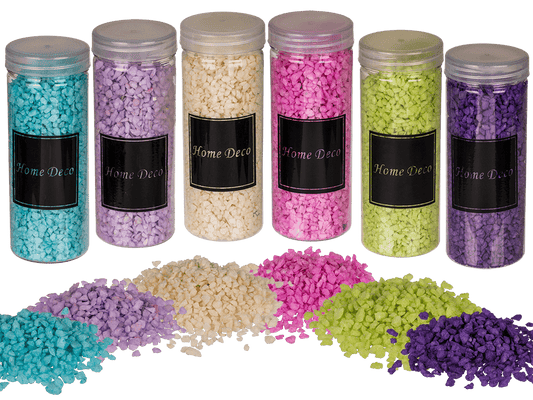 Deco sand, coarse grained, 6 colours ass.,