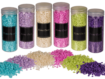 Deco sand, coarse grained, 6 colours ass.,
