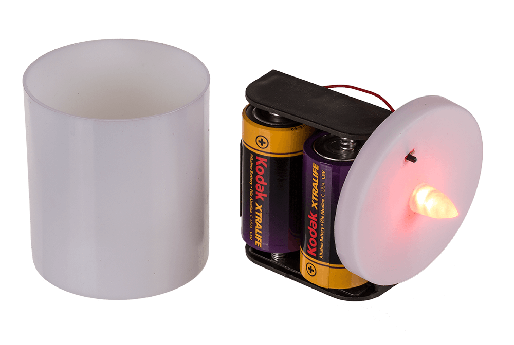 LED grave light, red,