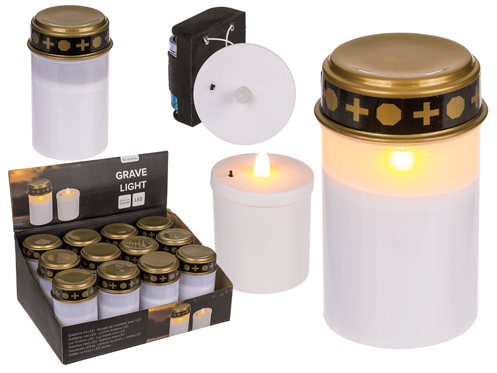 LED grave light, white,