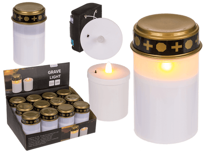 LED grave light, white,