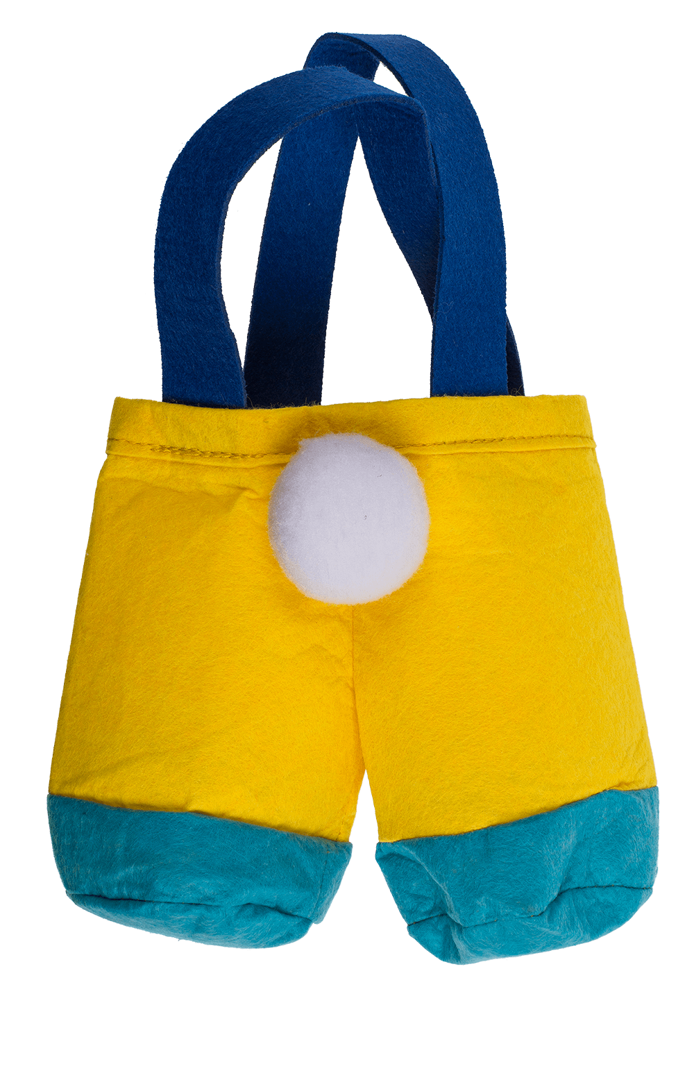 Felt collecting bag, Bunny trousers, 10 x 9 cm;