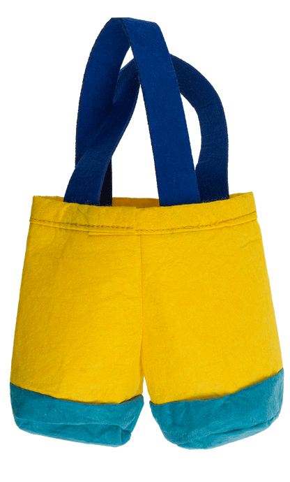 Felt collecting bag, Bunny trousers, 10 x 9 cm;
