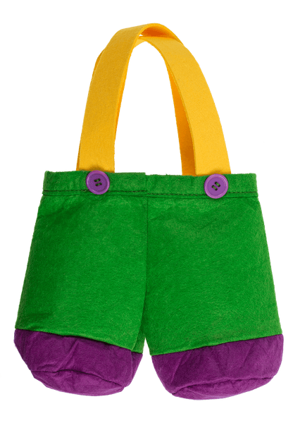 Felt collecting bag, Bunny trousers, 10 x 9 cm;