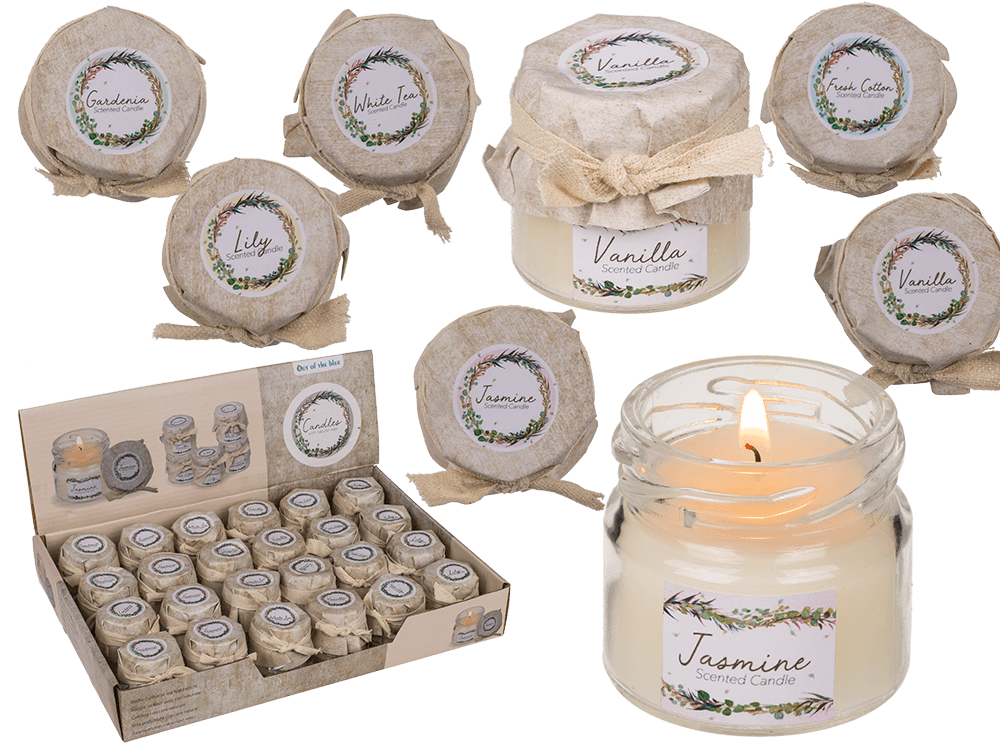 Candle with natural wax (White Tea, Vanilla, Lily,
