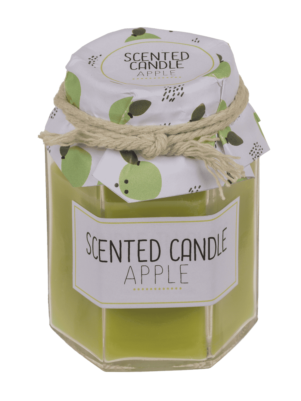 Scented candle in jar glass (strawberry,