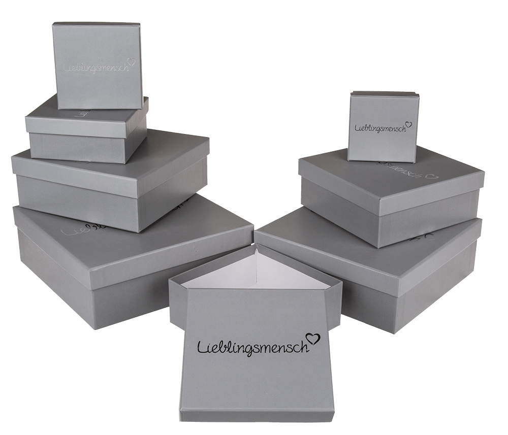 Grey gift box, Lieblingsmensch,