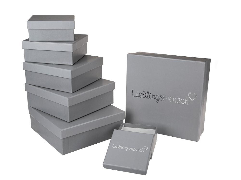 Grey gift box, Lieblingsmensch,