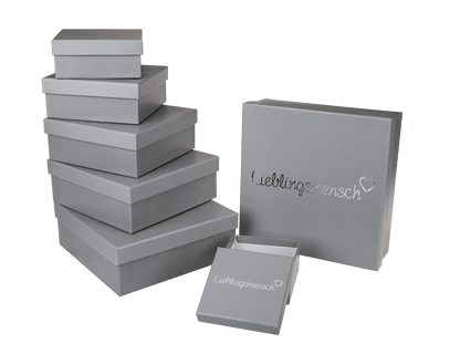 Grey gift box, Lieblingsmensch,