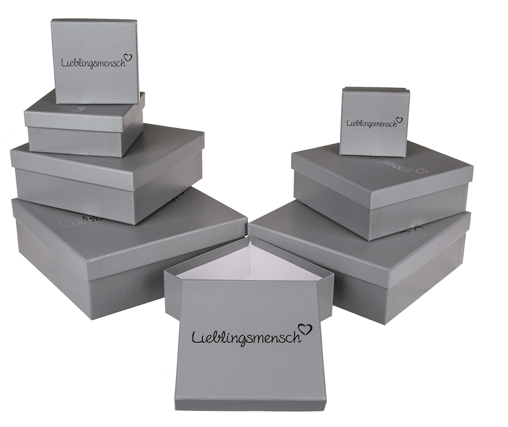 Grey gift box, Lieblingsmensch,