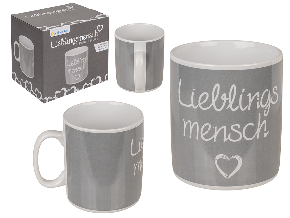 Mug, Lieblingsmensch, ca. 12,5 x 11 cn,