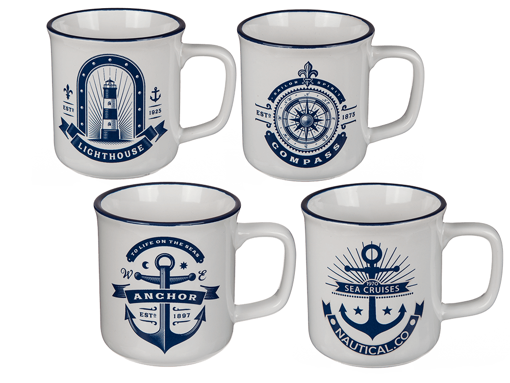 Mug, anchor,