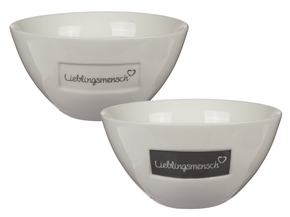 New bone china cereal bowl, Lieblingsmensch,