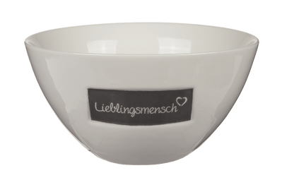 New bone china cereal bowl, Lieblingsmensch,