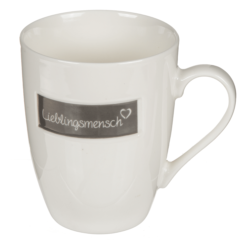 New bone china mug, Lieblingsmensch,