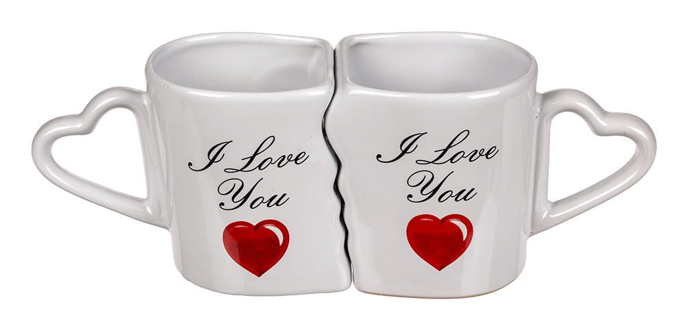 Double mug, I love you,