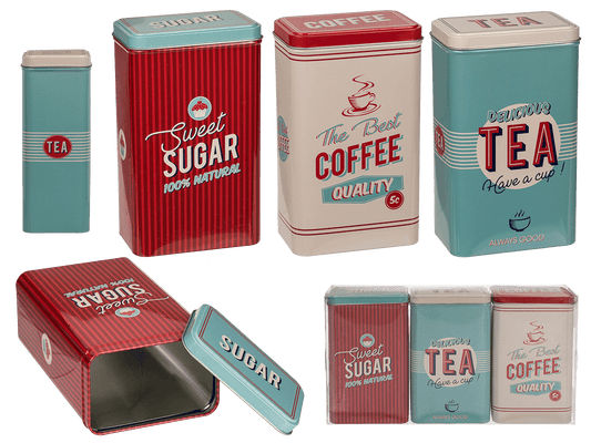 Rectangular tin box,