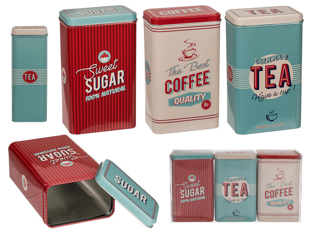 Rectangular tin box,