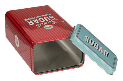 Rectangular tin box,