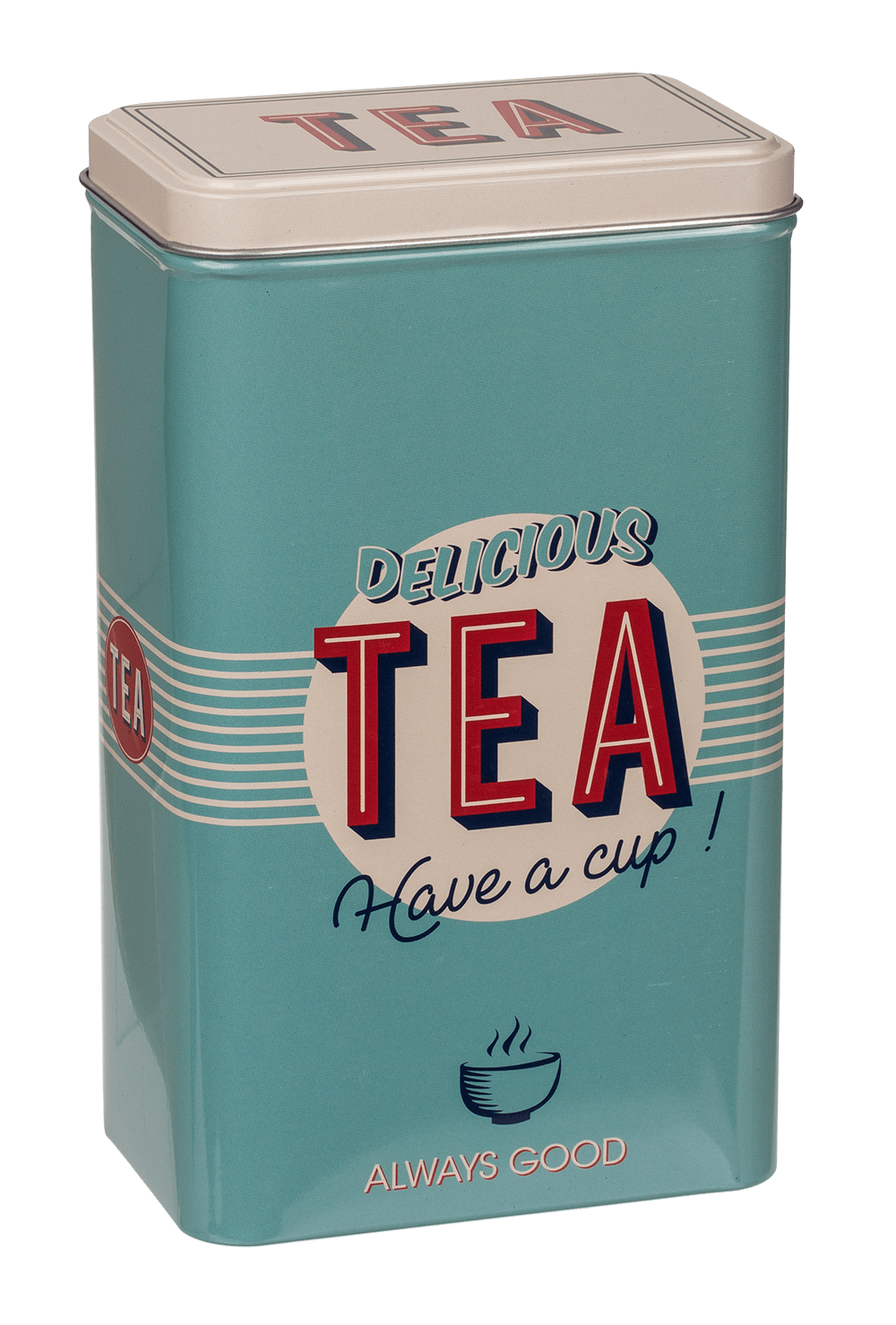 Rectangular tin box,