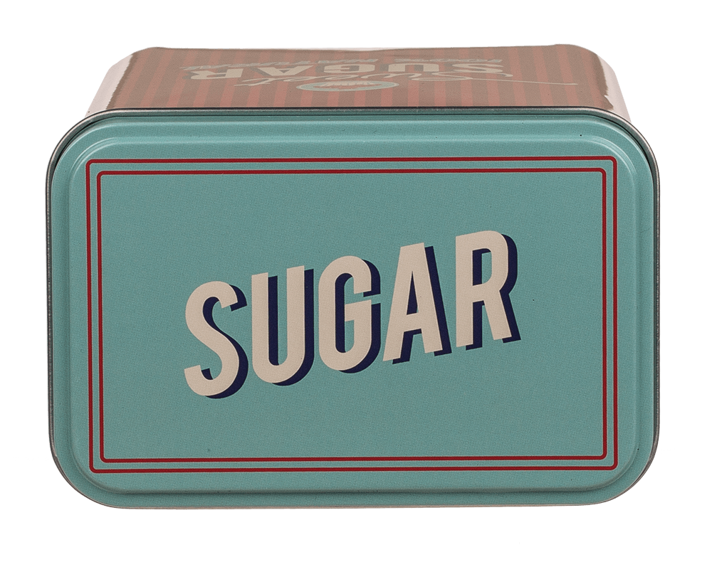 Rectangular tin box,