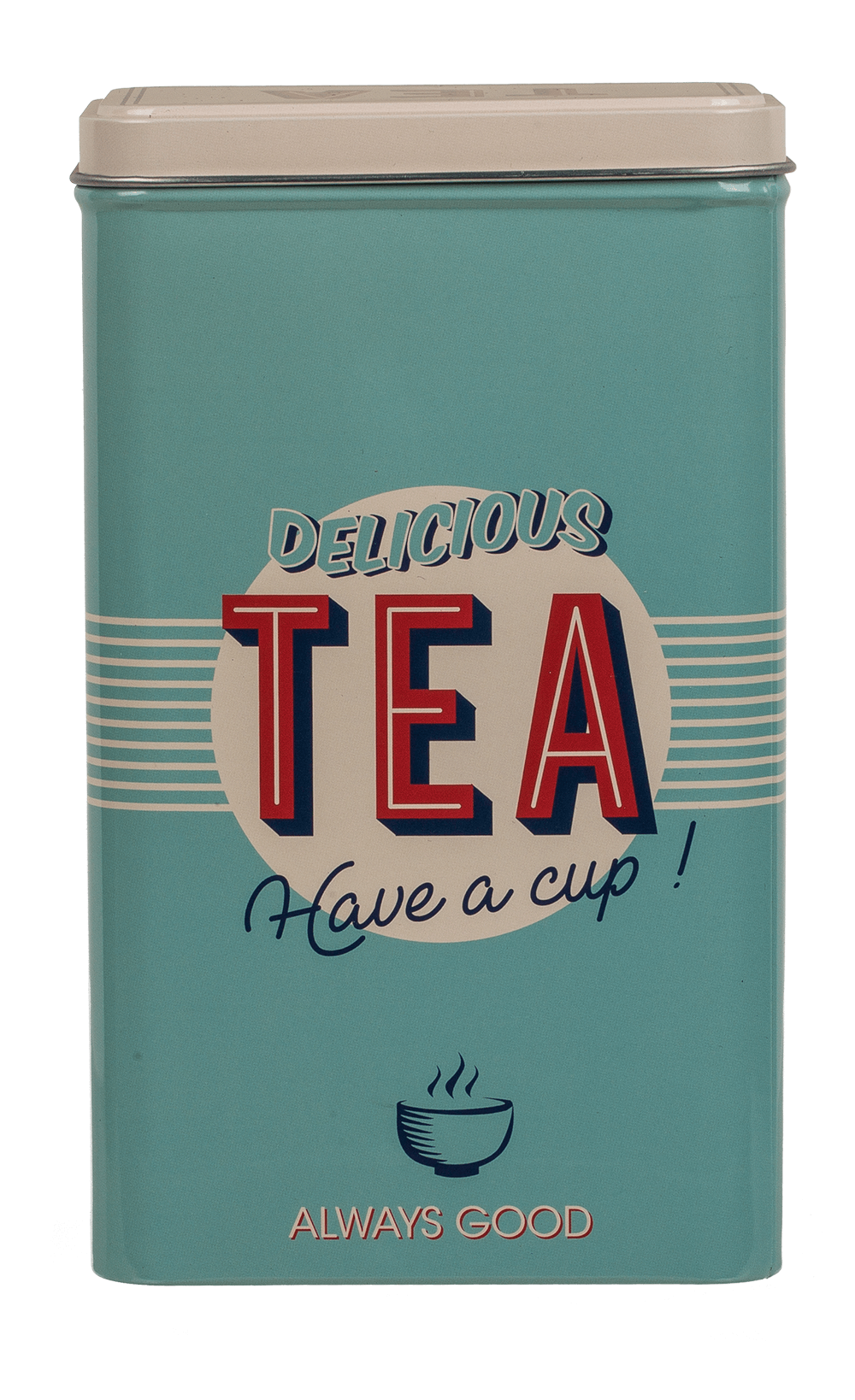 Rectangular tin box,