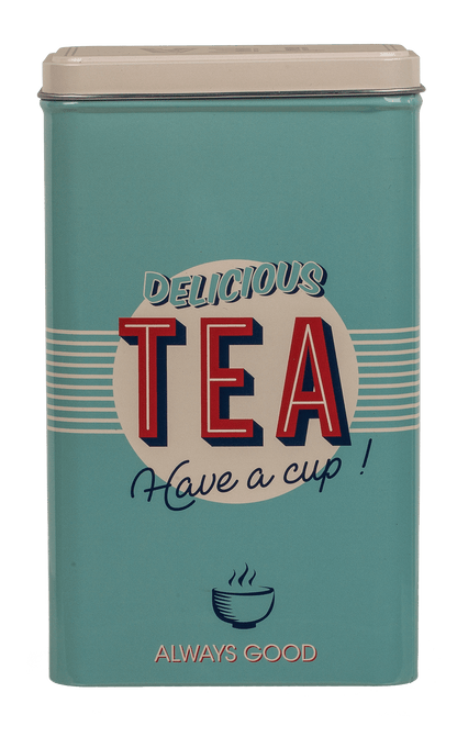 Rectangular tin box,