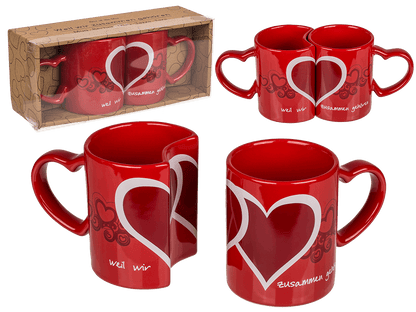 Double-mug, Weil wir zusammen gehören,