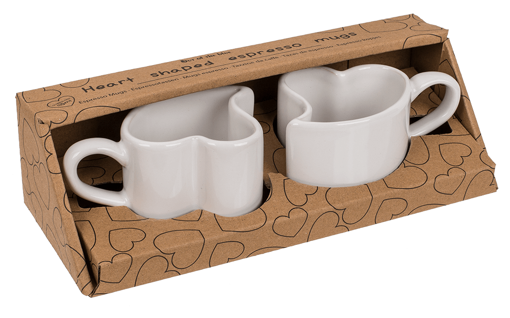 Heart shaped espresso mug,