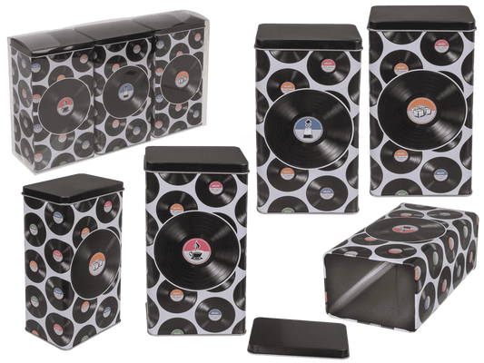 Rectangular tin box, Coffee, Tea & Sugar,