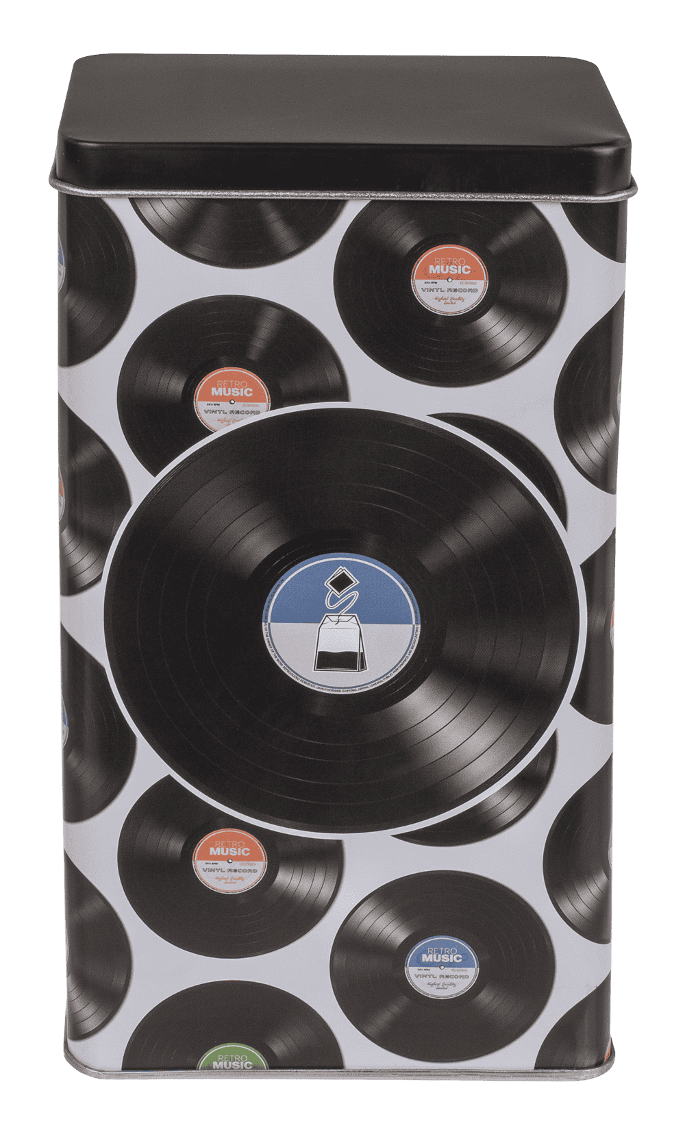 Rectangular tin box, Coffee, Tea & Sugar,