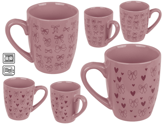 Mug, Bows, Stoneware,