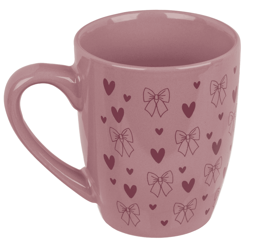 Mug, Bows, Stoneware,